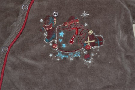 détail du pyjama Sergent Major